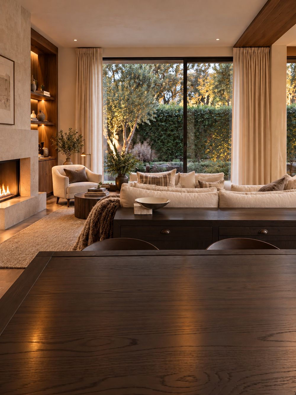 Design preview: a living room before holiday styling