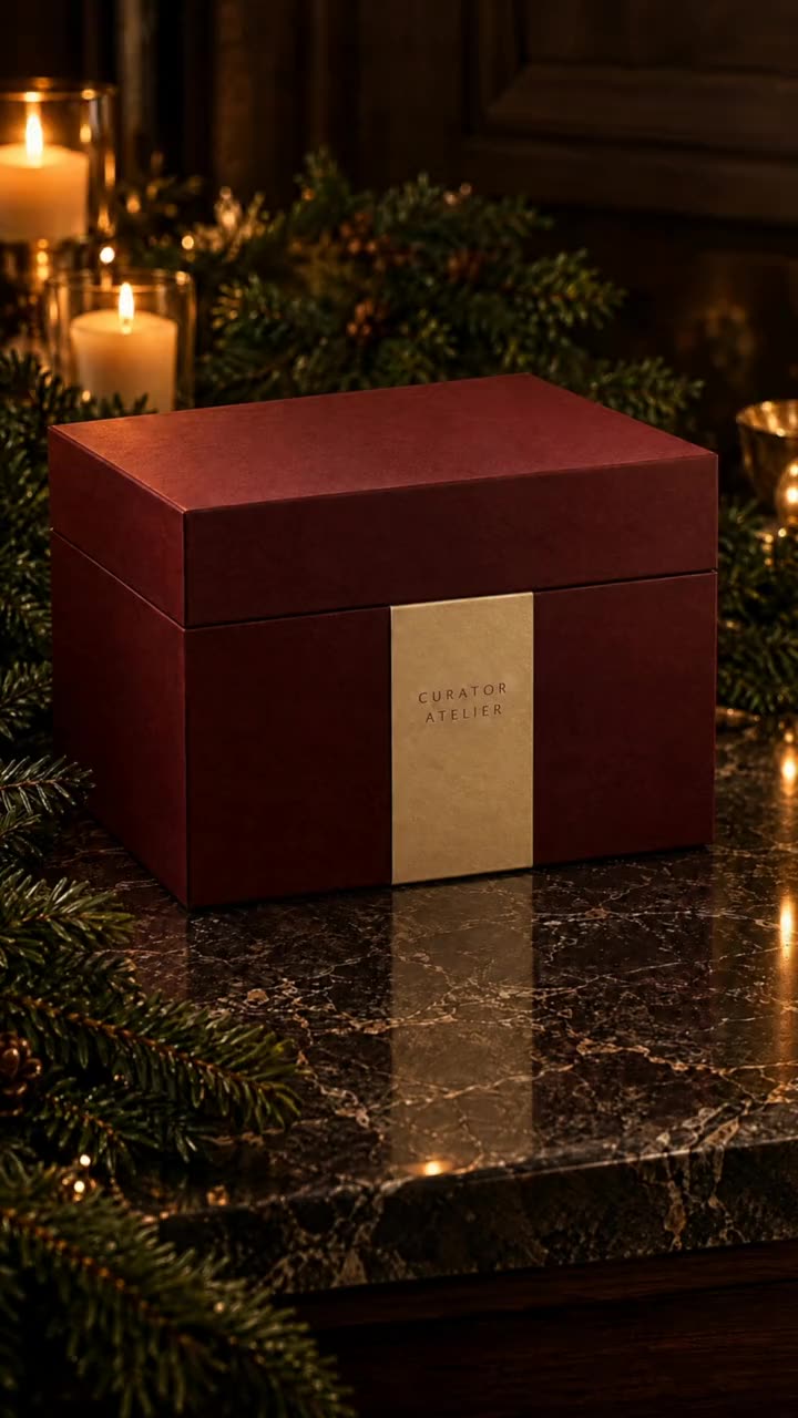 Concept image of a gift box presented by gloved hands